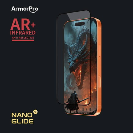 ارمور برو - حماية شاشة Nano Gilde Matte Gaming للايفون 17بروماكس - شفاف مطفي