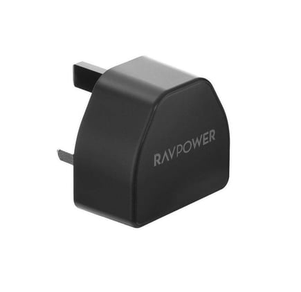 راف باور - شاحن جداري PD Pioneer بمنفذ USB-C بقوة 65W - اسود