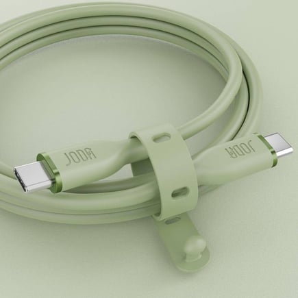 جودا - كيبل SLIP 60 USB-C to USB-C بقوة 60W وطول 1m - اخضر