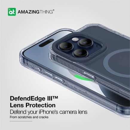 اميزنق ثنق - غلاف Titan Pro  ماق سيف لأجهزة ايفون 15 - ازرق