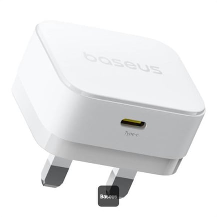 بيسوس - شاحن جداري Palm 1C USB-C بقوة 20W PD - ابيض