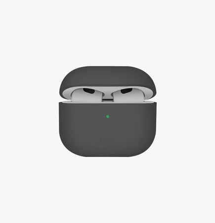 يونيك - غلاف Lino لسماعة ابل ايربودز الجيل الرابع Airpods 4 - رمادي 