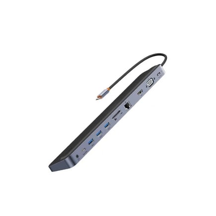 بيسوس - وصلة EliteJoy Gen2 11in1 متعددة المنافذ - رمادي
