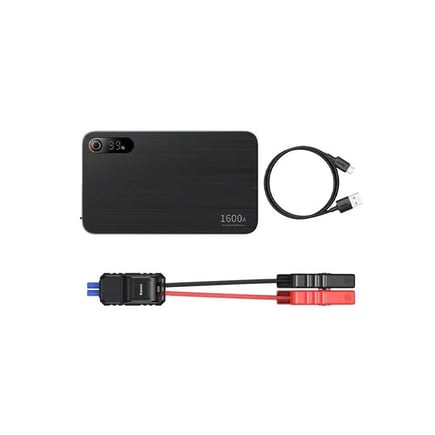 بيسوس - مشغل سيارة وبطارية Super Energy Pro 1600A بسعة 16000mAh وقوة 59.2Wh - اسود