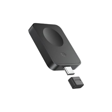 بيسوس - شاحن MagPro لساعة ابل بمدخل USB-C - اسود
