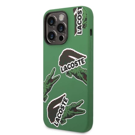 لاكوست - غلاف Liquid Silicone لأجهزة ايفون 14 - اخضر