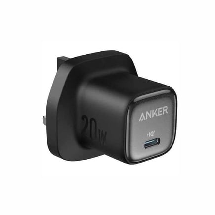 انكر - شاحن جداري 1C بمنفذ USB-C بقوة 20W - اسود