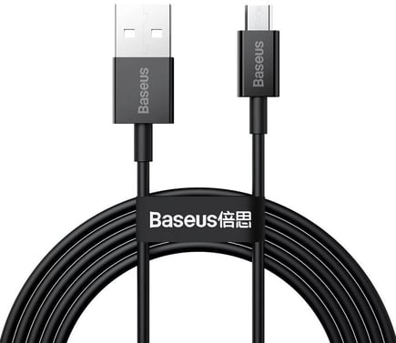 بيسوس - كيبل Superior USB-A to Micro بطول 2m - اسود
