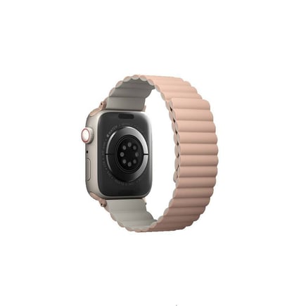 يونيك - سوار Revix المغناطيسي لساعة ابل 49/46/45/44mm - وردي / بيج