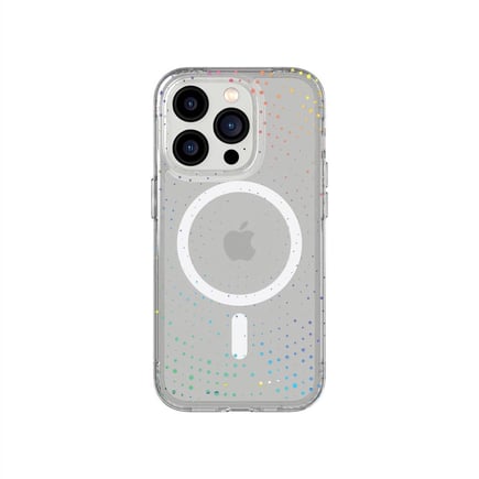 تيك21 - غلاف EvoSparkle for iPhone 14 pro ماق سيف - شفاف