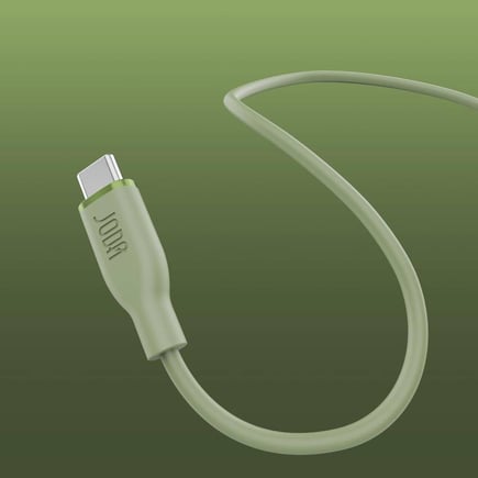 جودا - كيبل SLIP 60 USB-C to USB-C بقوة 60W وطول 1m - اخضر