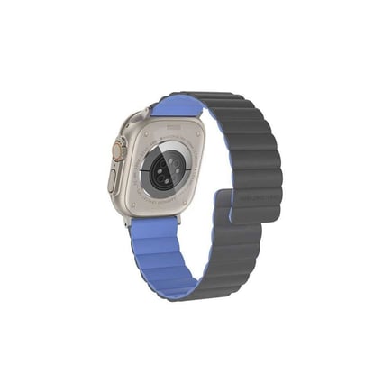 اميزنق ثنق- سوار SMOOTHIE MAG 49/45/42/41/40mm - ازرق/رمادي
