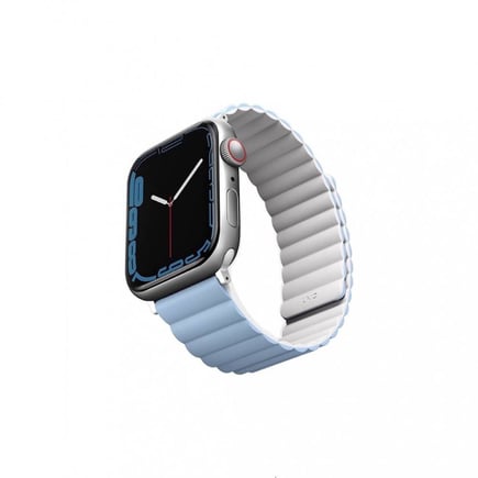 يونيك - سوار Revix  المغناطيسي لساعة ابل مقاس 42/41/40/38mm - ابيض / ازرق