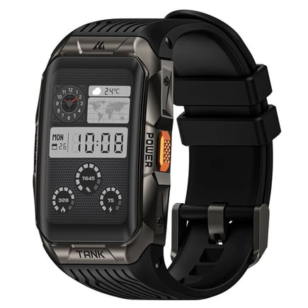 كوسبت - ساعة Tank X2 الذكية  مقاس 42mm - اسود