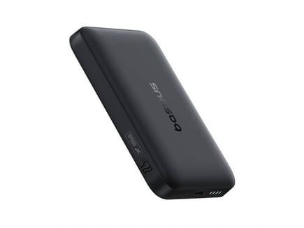 بيسوس - بطارية EnerFill Ultra-Mini بسعة 10,000mAh يدعم الماق سيف - اسود