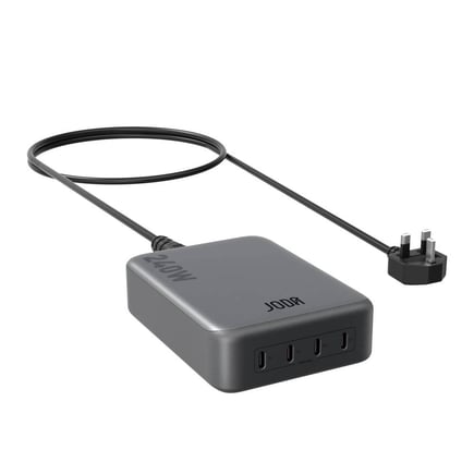 جودا - منصة شحن PEAK 240 ب 4 منافذ Type-C بقوة 240W - اسود