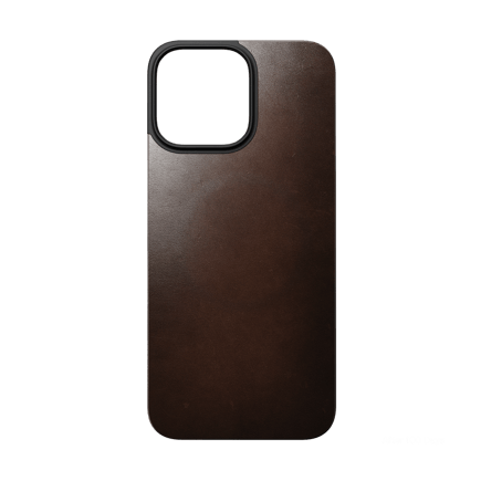 نوماد - غطاء خلفي Magnetic Leather يدعم الماق سيف لأجهزة ايفون 16 - بني 