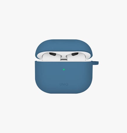يونيك - غلاف Nexo لسماعة ابل ايربودز الجيل الرابع Airpods 4 مع تعليقه رياضية - ازرق 