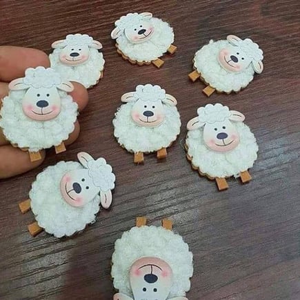 ستيكرات شكل خروف لضيافه العيد  12