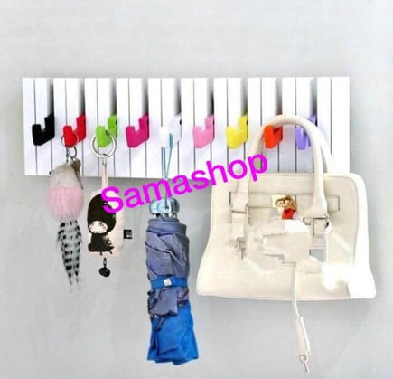 علاقه لغرف الأطفال خشب علي شكل بيانو  القياس 60*15cm