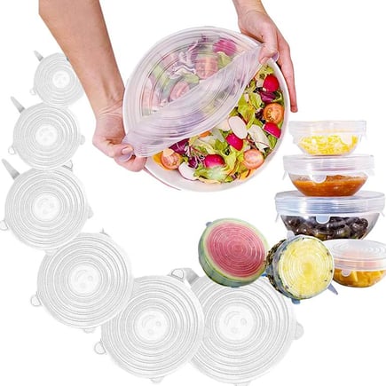 طقم أغطيه سيليكون متعدد الاستخدام بعده قياسات
