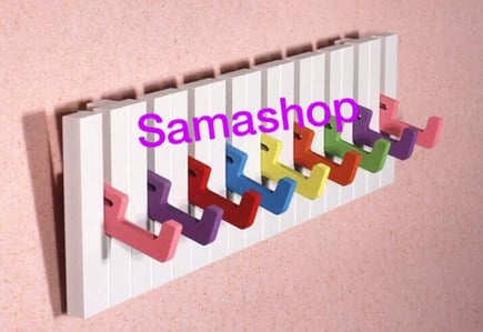 علاقه لغرف الأطفال خشب علي شكل بيانو  القياس 60*15cm