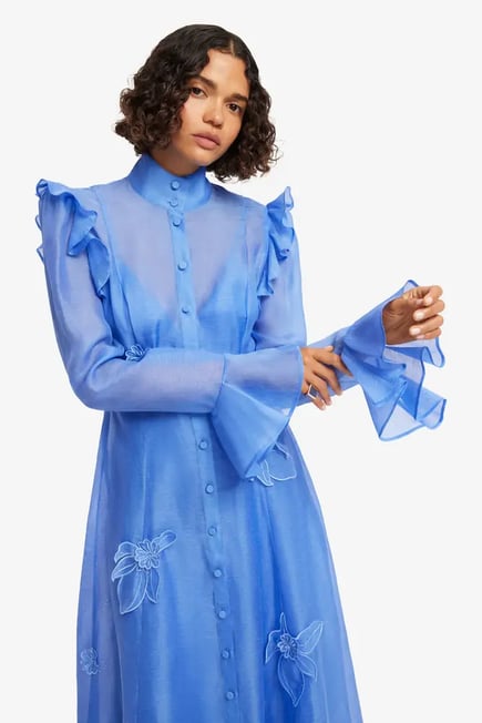 Katrina Butterfly Sleeve blue 