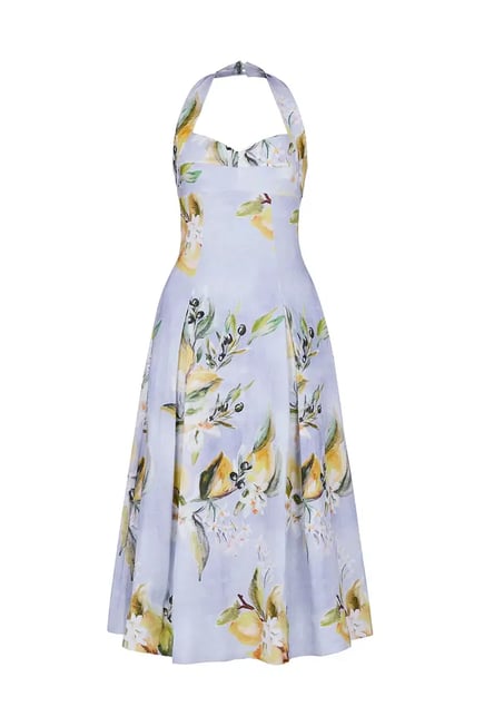 MAKENNA DRESS - ANISA SKY LEMON