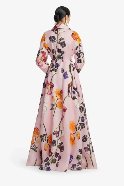 Josephine  Silk Gown-pink