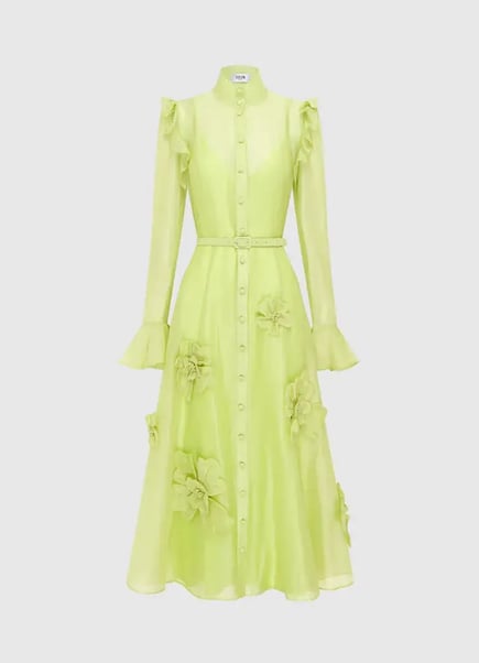 Petal Butterfly Sleeve Midi Dress