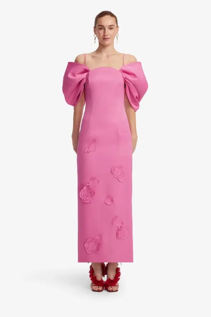Arabella Appliqué Maxi Dress