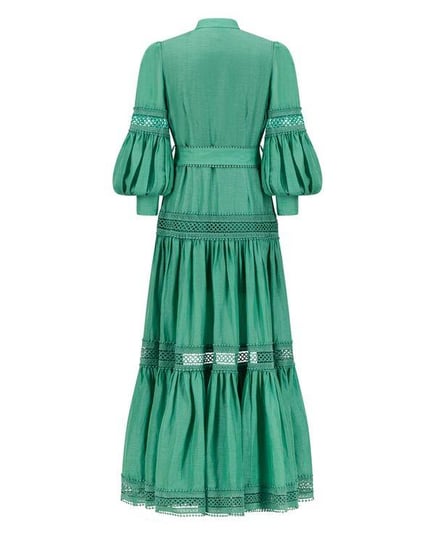 OCEANA MAXI SILK LINEN- EMERALD
