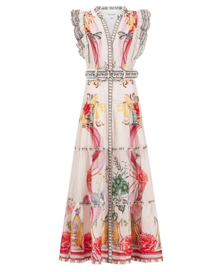 STARBRIGHT SILK LINEN MAXI-ROSES