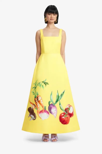 Appliqué Maxi Dress
