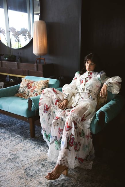 Faded silk linen buterfly