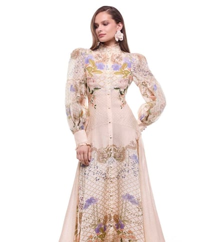 Regina silk linen Maxi Dress