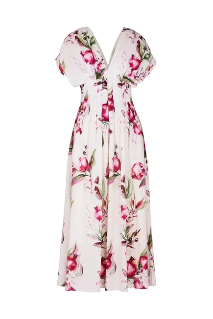 SONYA DRESS - NALA POMEGRANATE