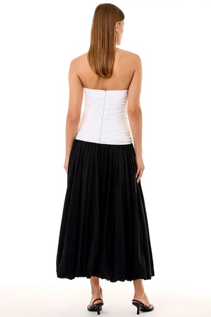 DESPINA DRESS - IVORY/BLACK