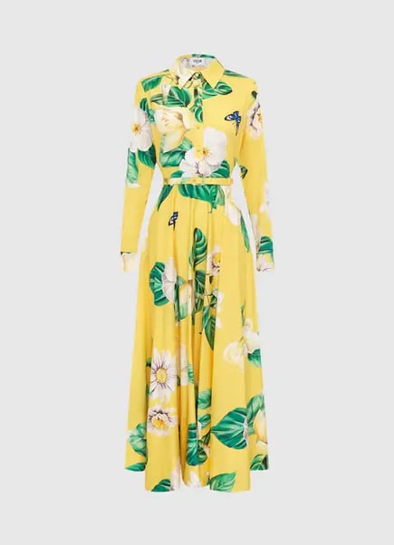 Zara Shirt Midi Dress - Joie Print in Sunshine