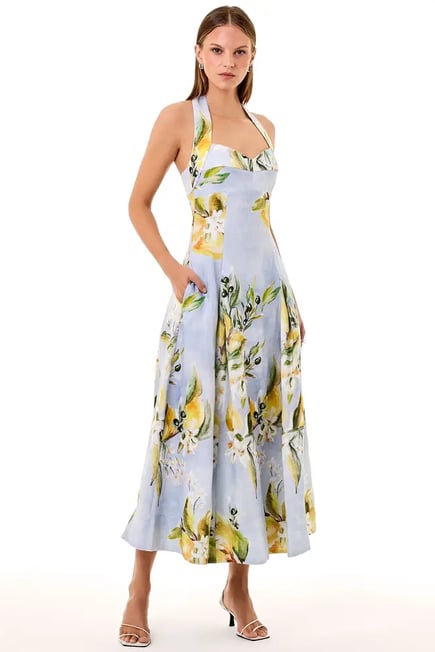 MAKENNA DRESS - ANISA SKY LEMON