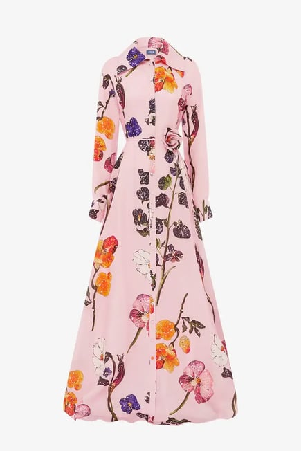 Josephine  Silk Gown-pink