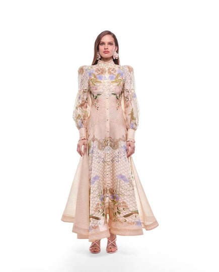 Regina silk linen Maxi Dress