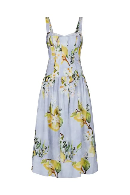 SERAPHINA DRESS - ANISA SKY LEMON