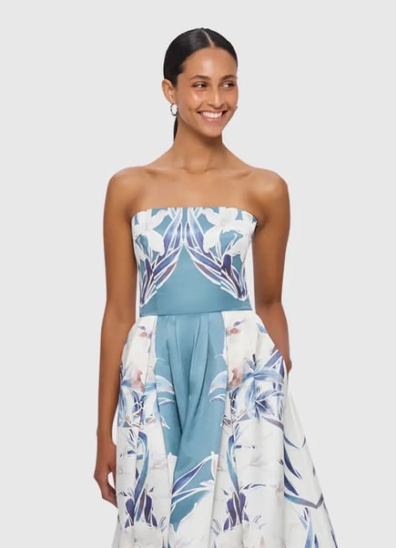 Lynn Bustier Midi Dress