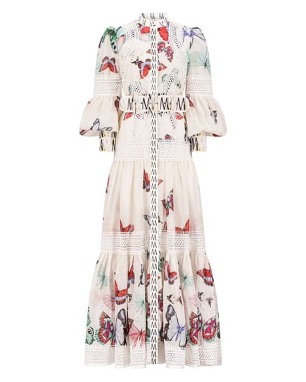 Faded silk linen buterfly