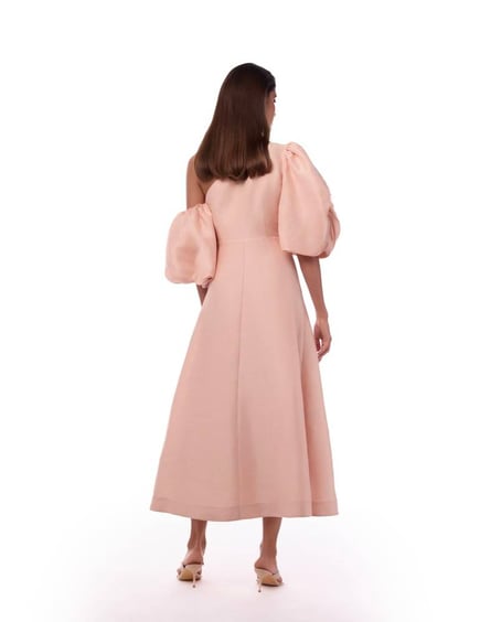 Elina Blush Midi Dress
