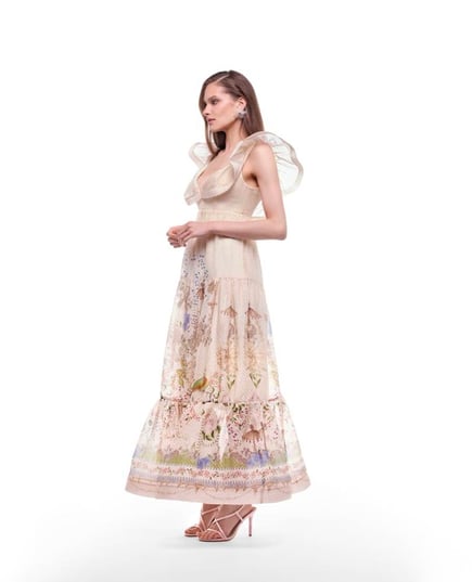 Éloria Butterfly Neckline Dress
