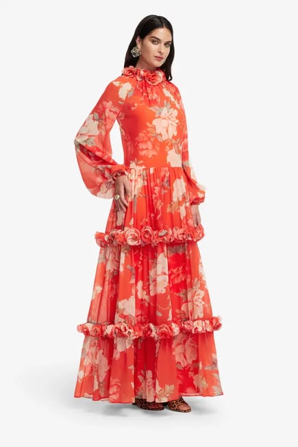 Ruffled Maxi Dress