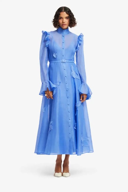 Katrina Butterfly Sleeve blue 