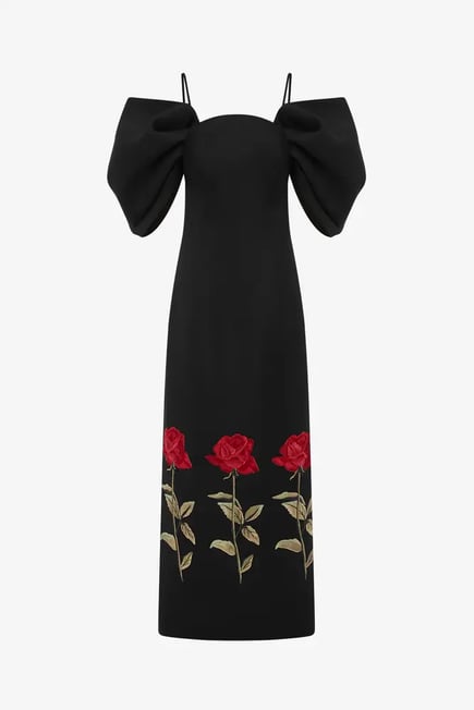 Embroidered Maxi Dress